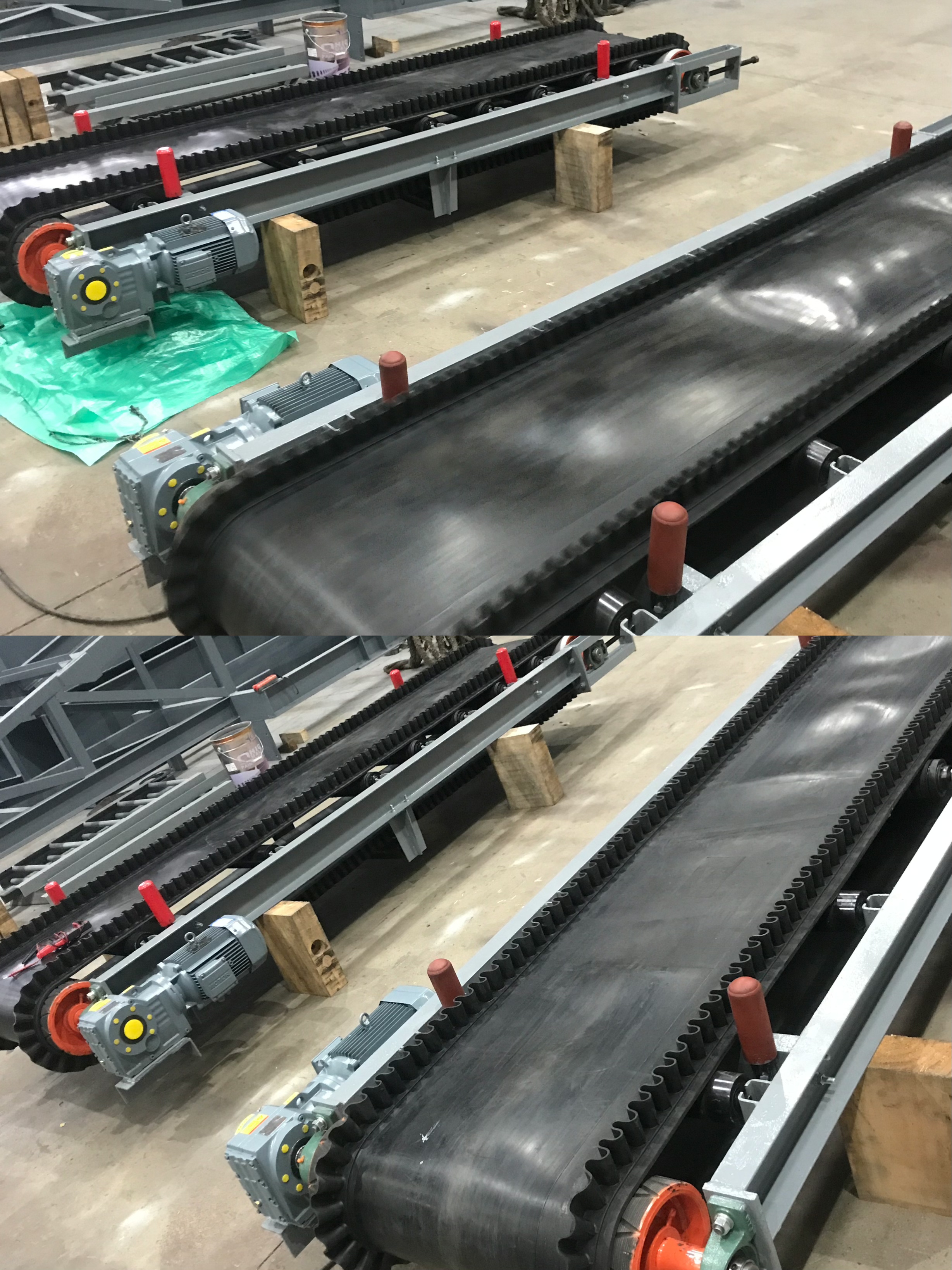 Belt conveyor commissioning, fametrahana sy fanaterana